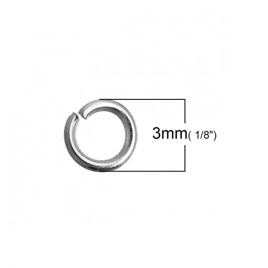 50 Stainless steel jump rings 3mm to 16mm, all gauges