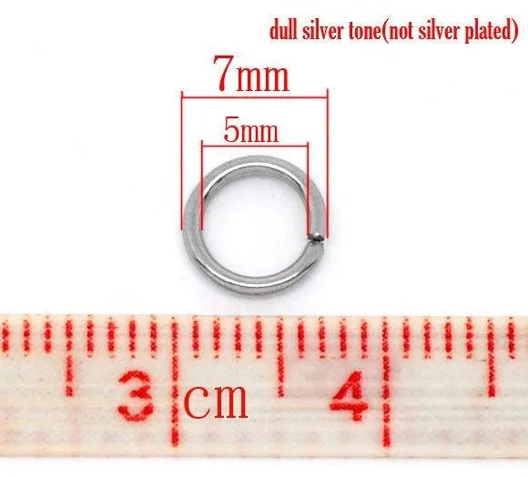 50 Stainless steel jump rings 3mm to 16mm, all gauges