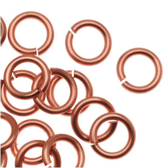 Artistic Wire, Chain Maille Jump Rings, 18 Ga / ID 3.97mm / 150pc, Tarnish Resistant Copper