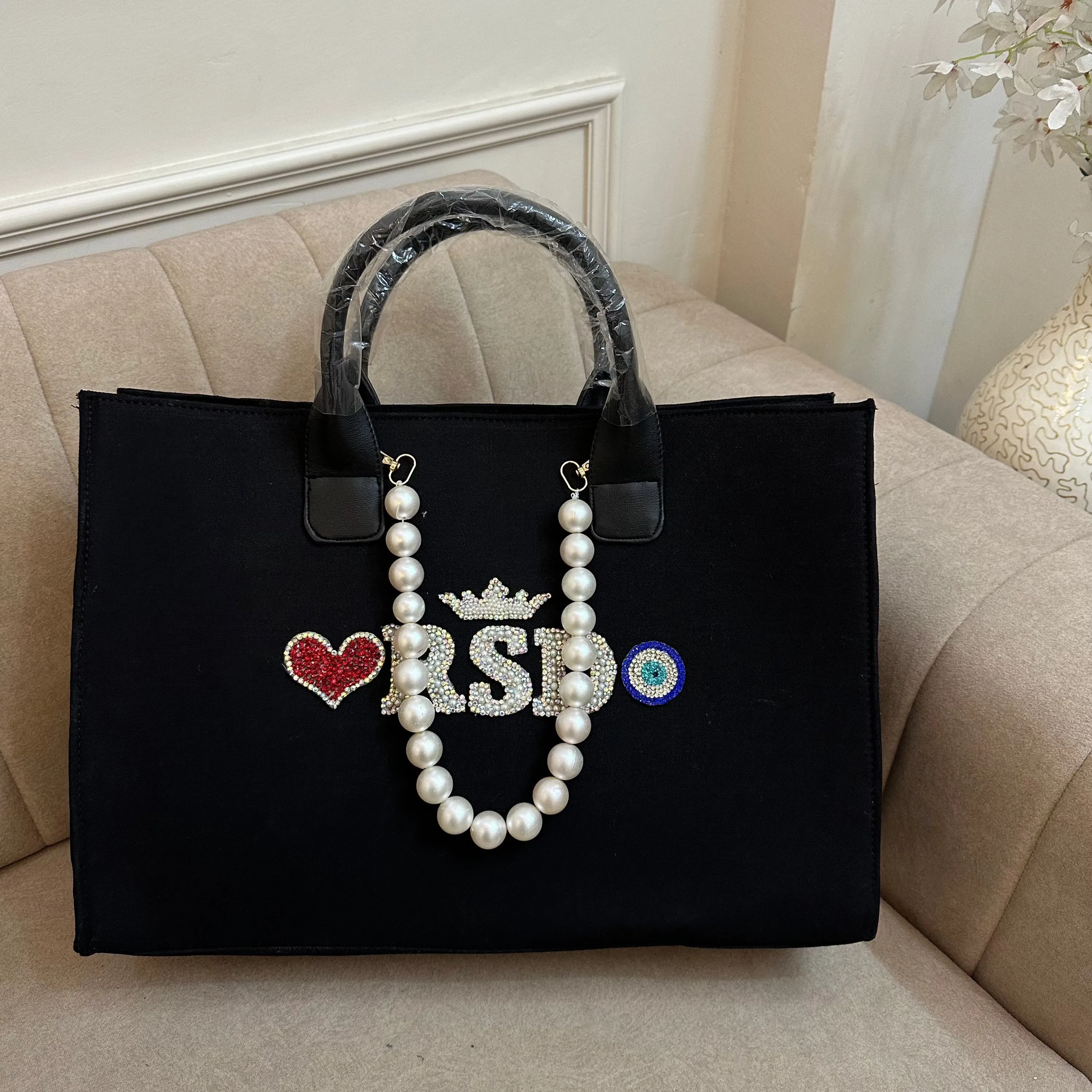 Black Pearlet Tote