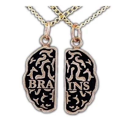 Brains Friendship Necklaces - Bronze