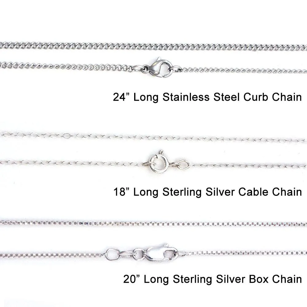 Brains Friendship Necklaces - Enameled Silver