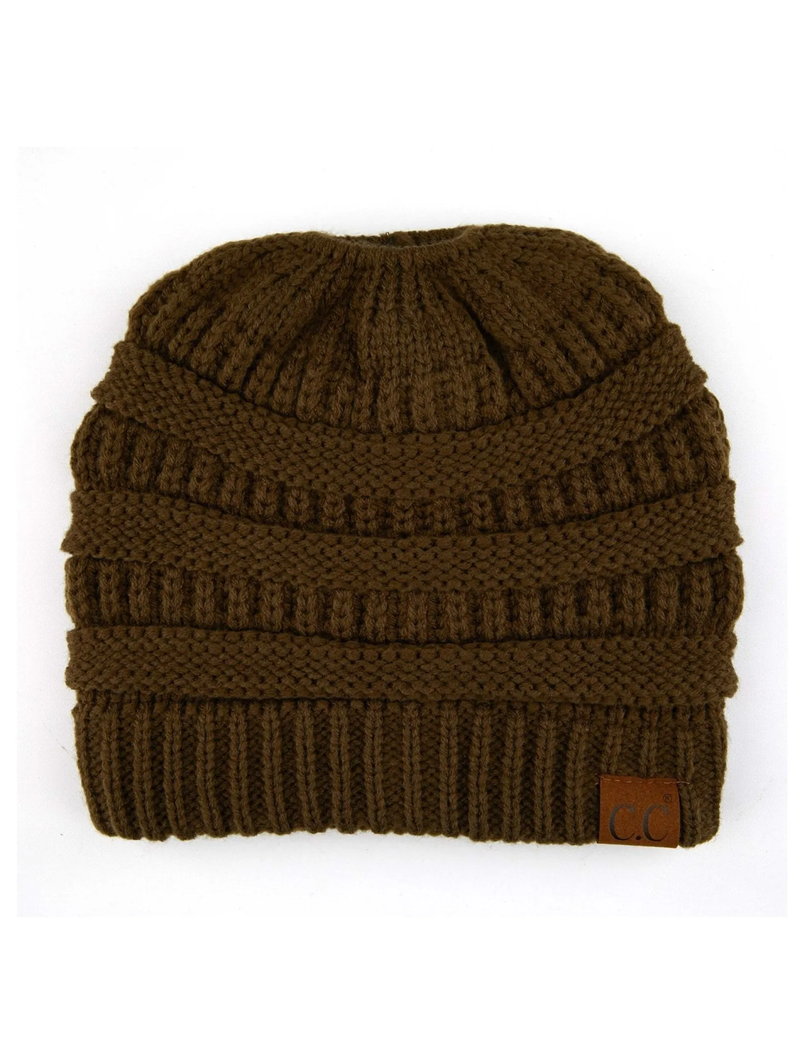 CC Messy Bun Adults Teen Size Ponytail Beanies Hats
