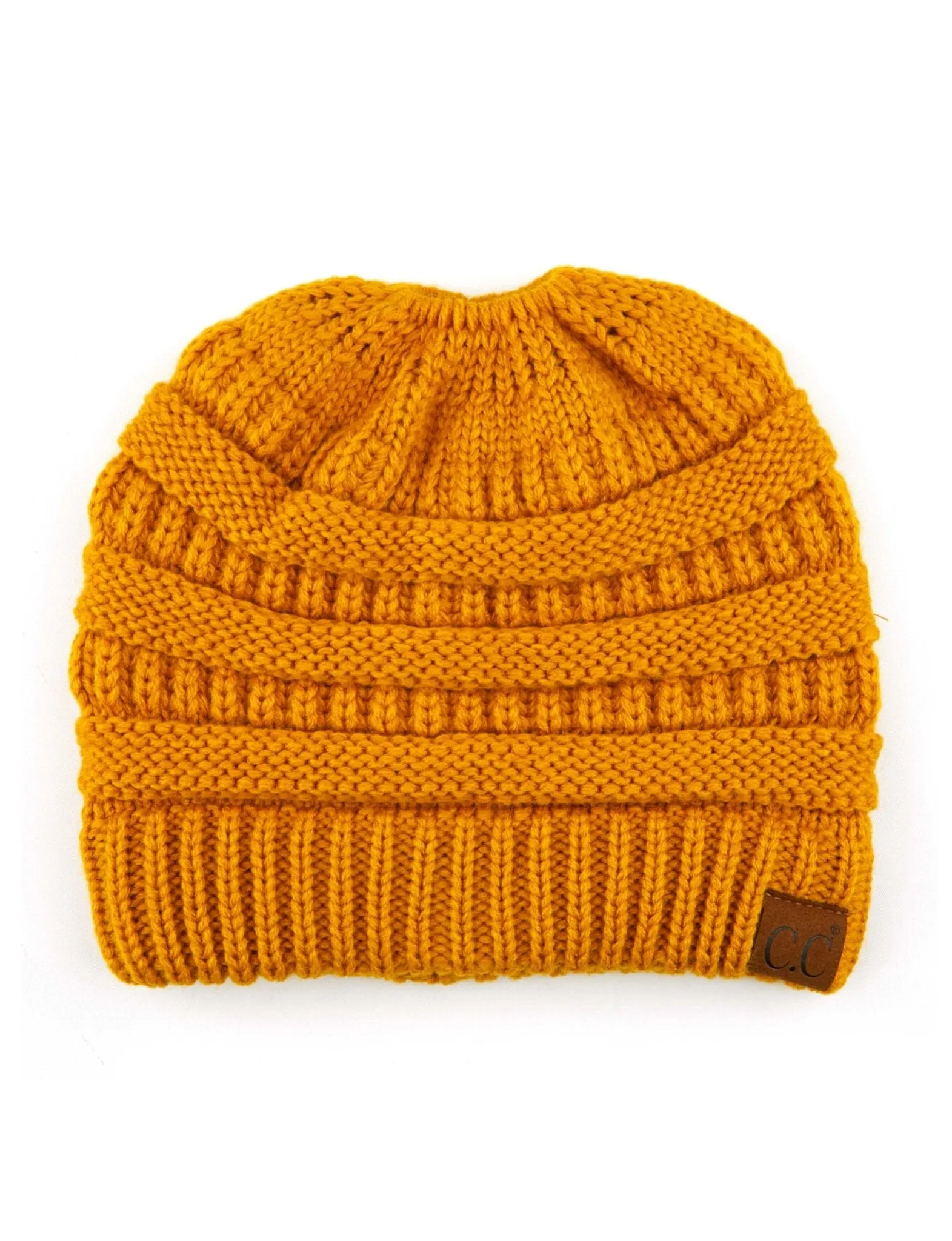 CC Messy Bun Adults Teen Size Ponytail Beanies Hats