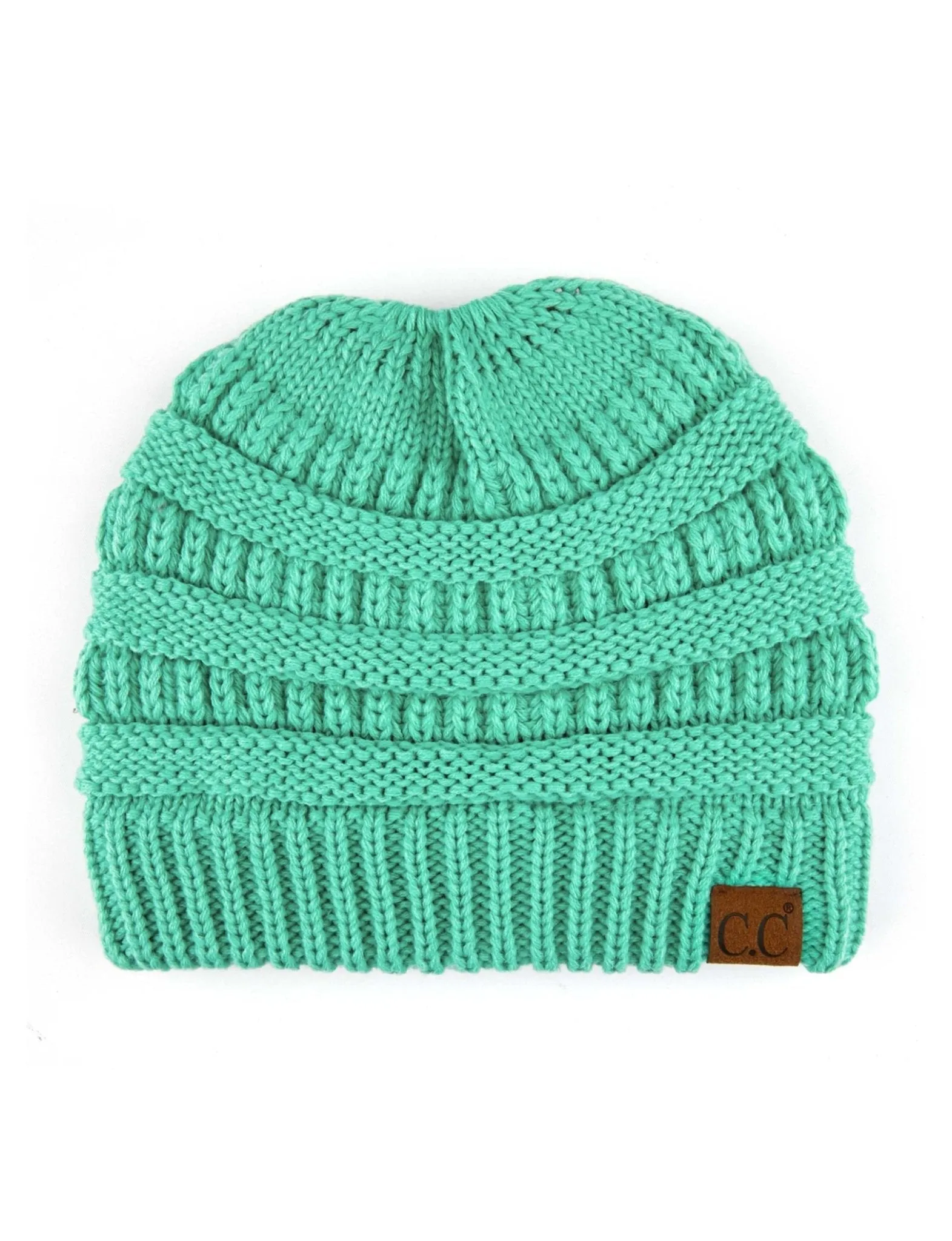 CC Messy Bun Adults Teen Size Ponytail Beanies Hats