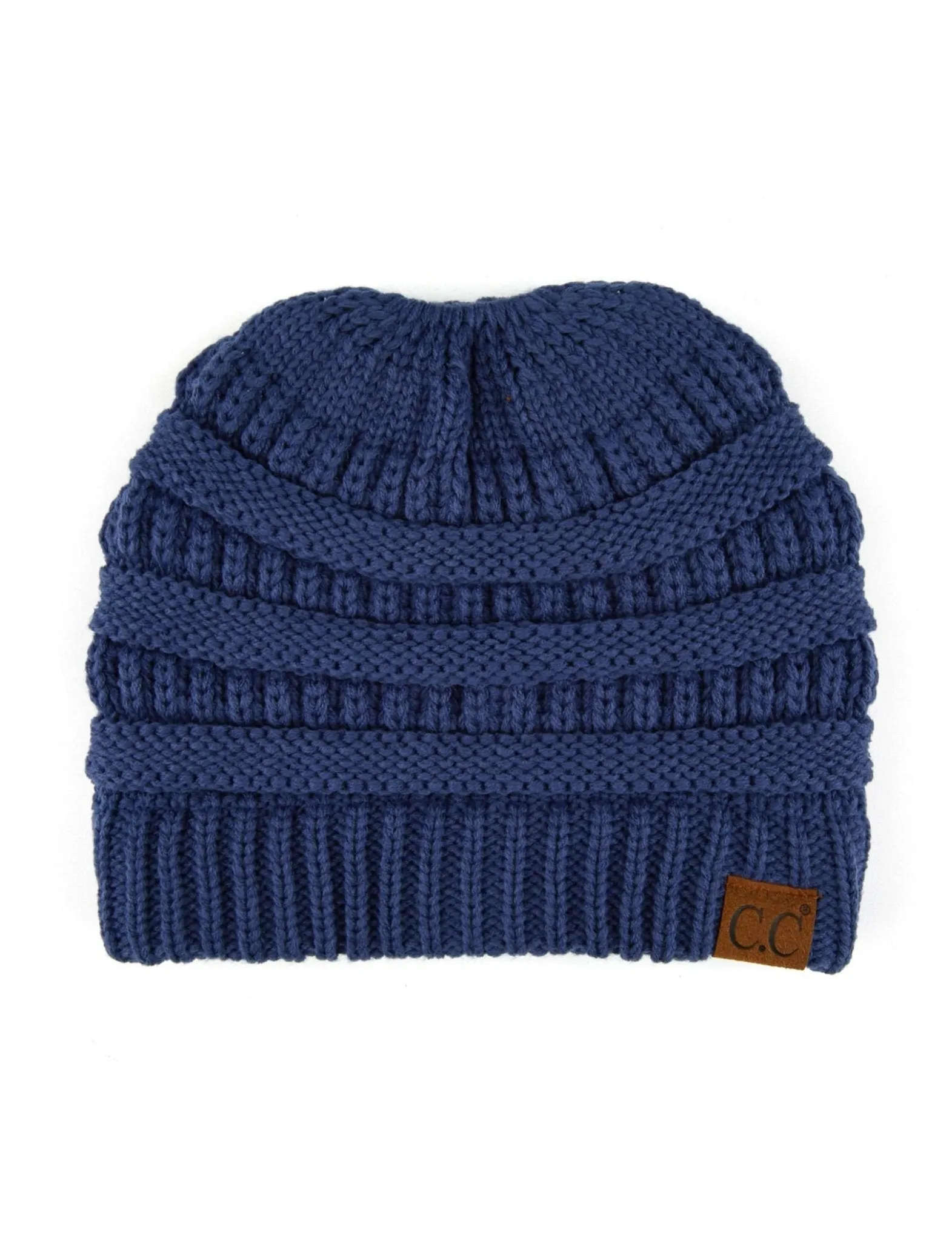 CC Messy Bun Adults Teen Size Ponytail Beanies Hats