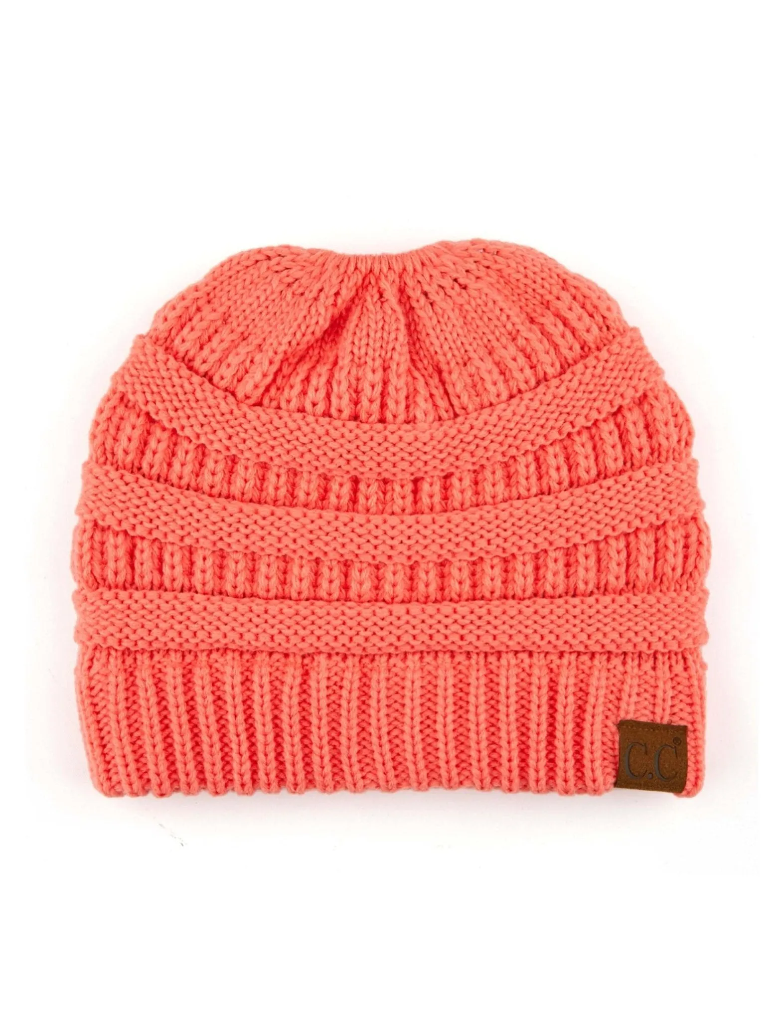 CC Messy Bun Adults Teen Size Ponytail Beanies Hats
