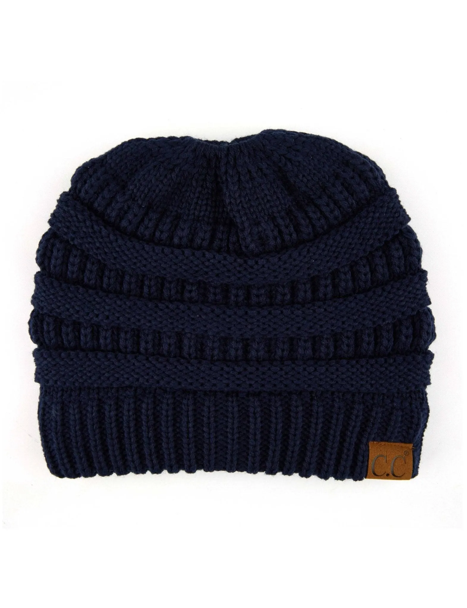 CC Messy Bun Adults Teen Size Ponytail Beanies Hats