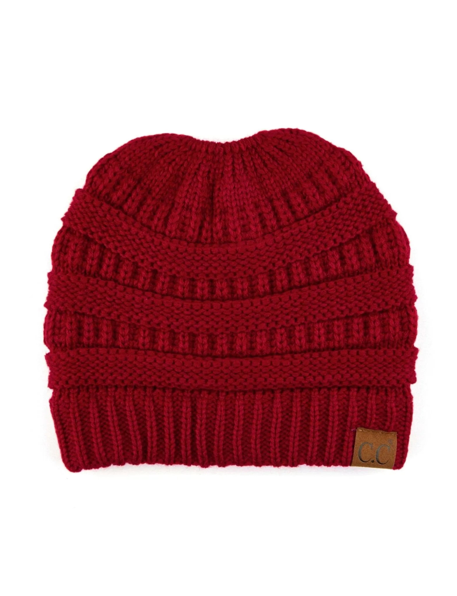 CC Messy Bun Adults Teen Size Ponytail Beanies Hats