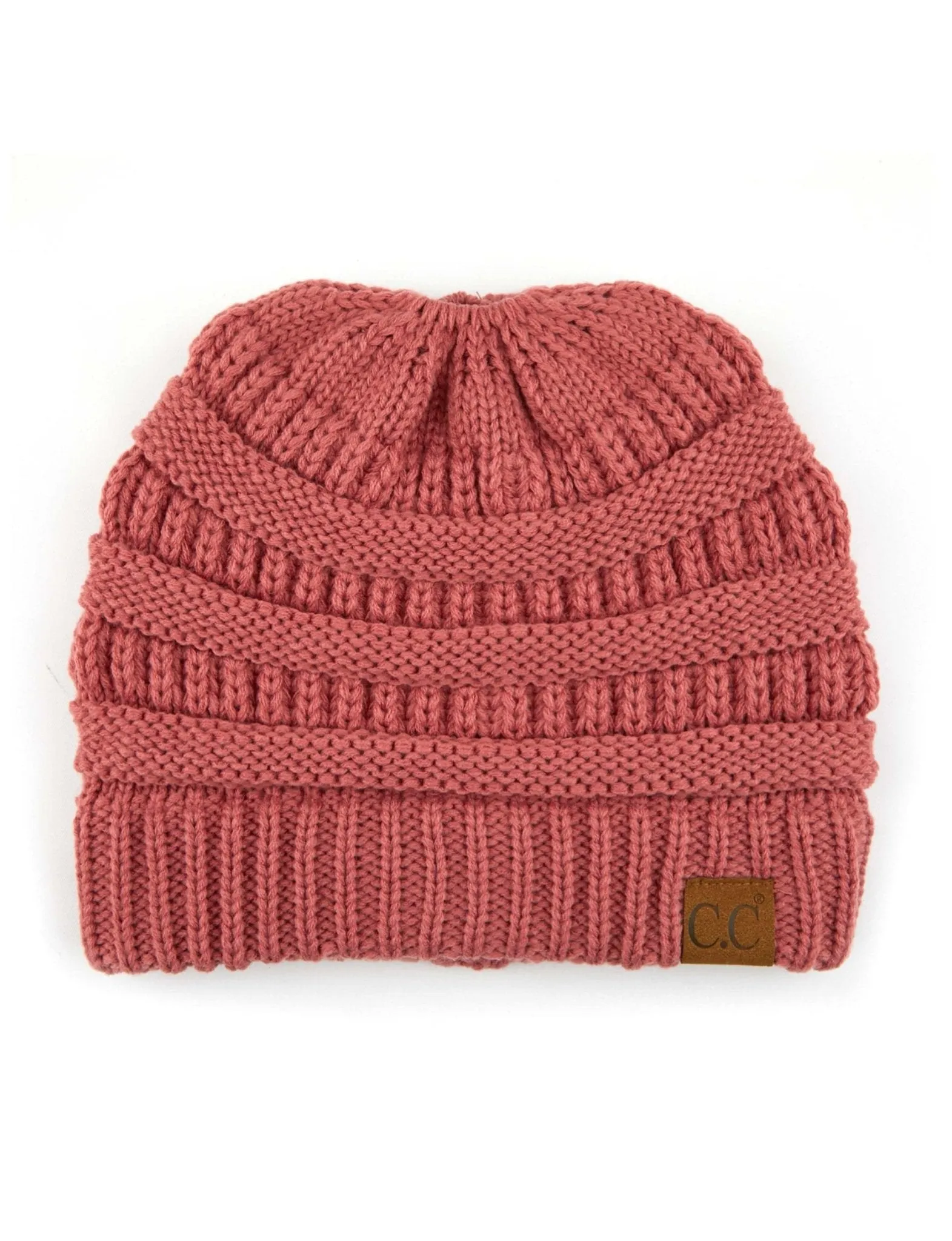 CC Messy Bun Adults Teen Size Ponytail Beanies Hats