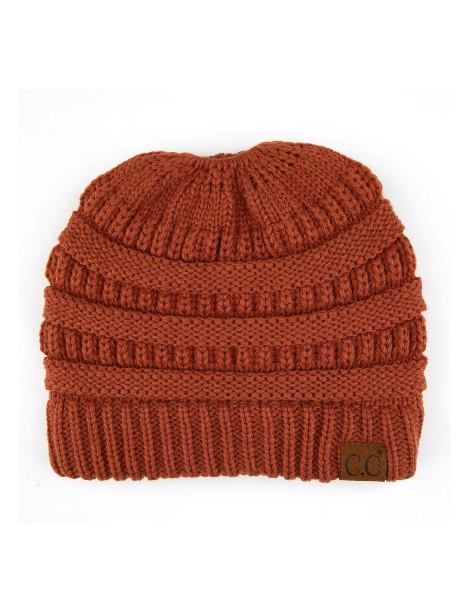 CC Messy Bun Adults Teen Size Ponytail Beanies Hats
