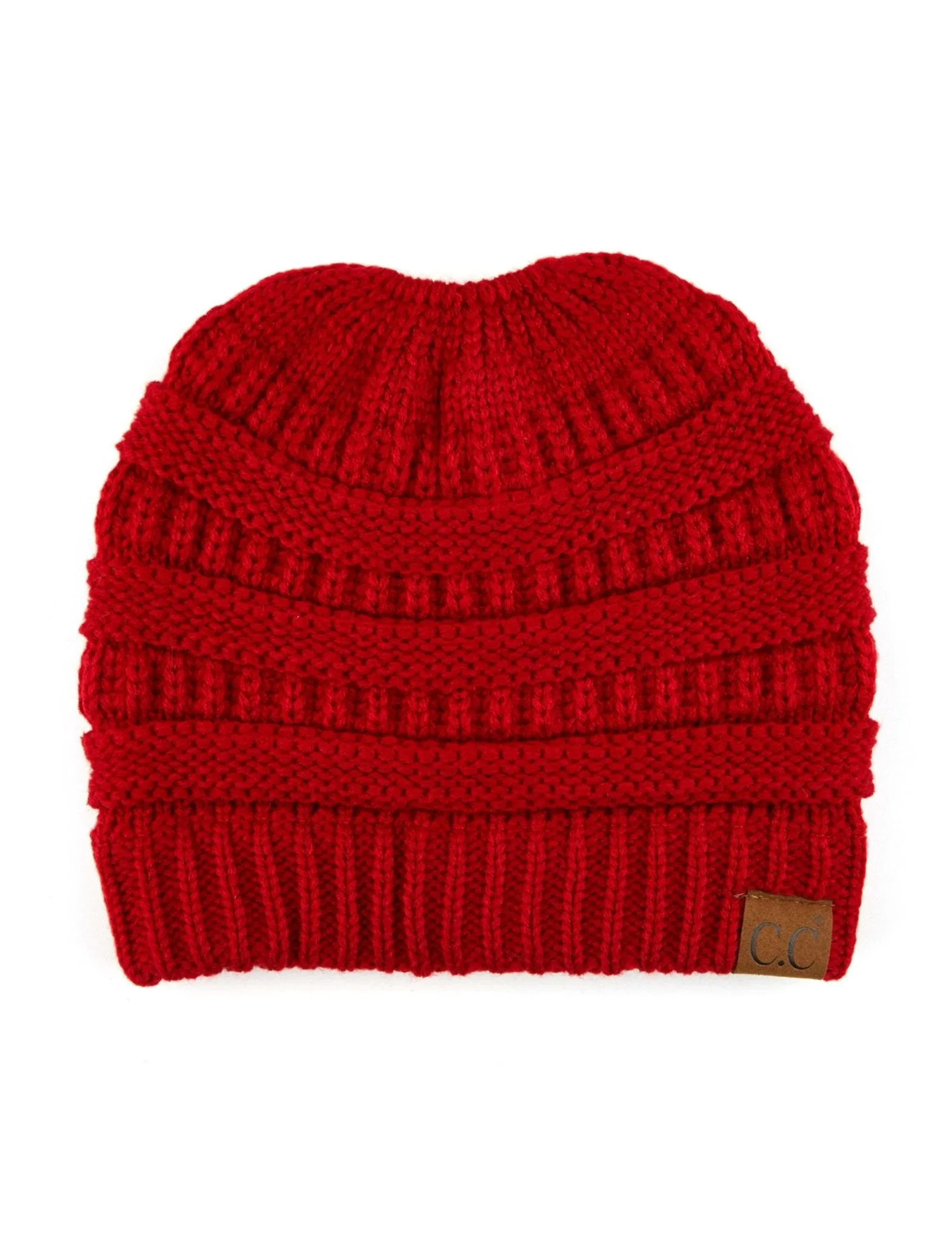 CC Messy Bun Adults Teen Size Ponytail Beanies Hats