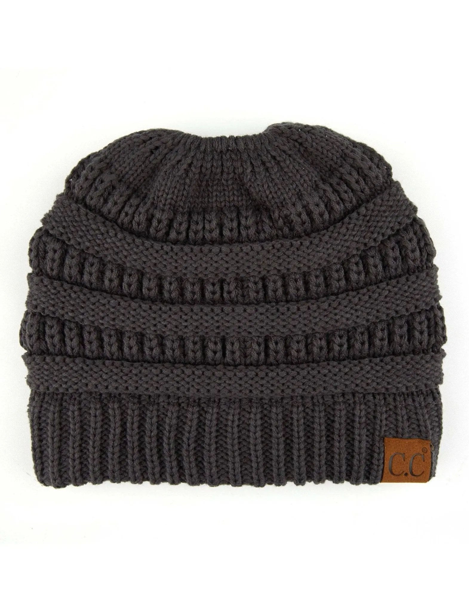 CC Messy Bun Adults Teen Size Ponytail Beanies Hats