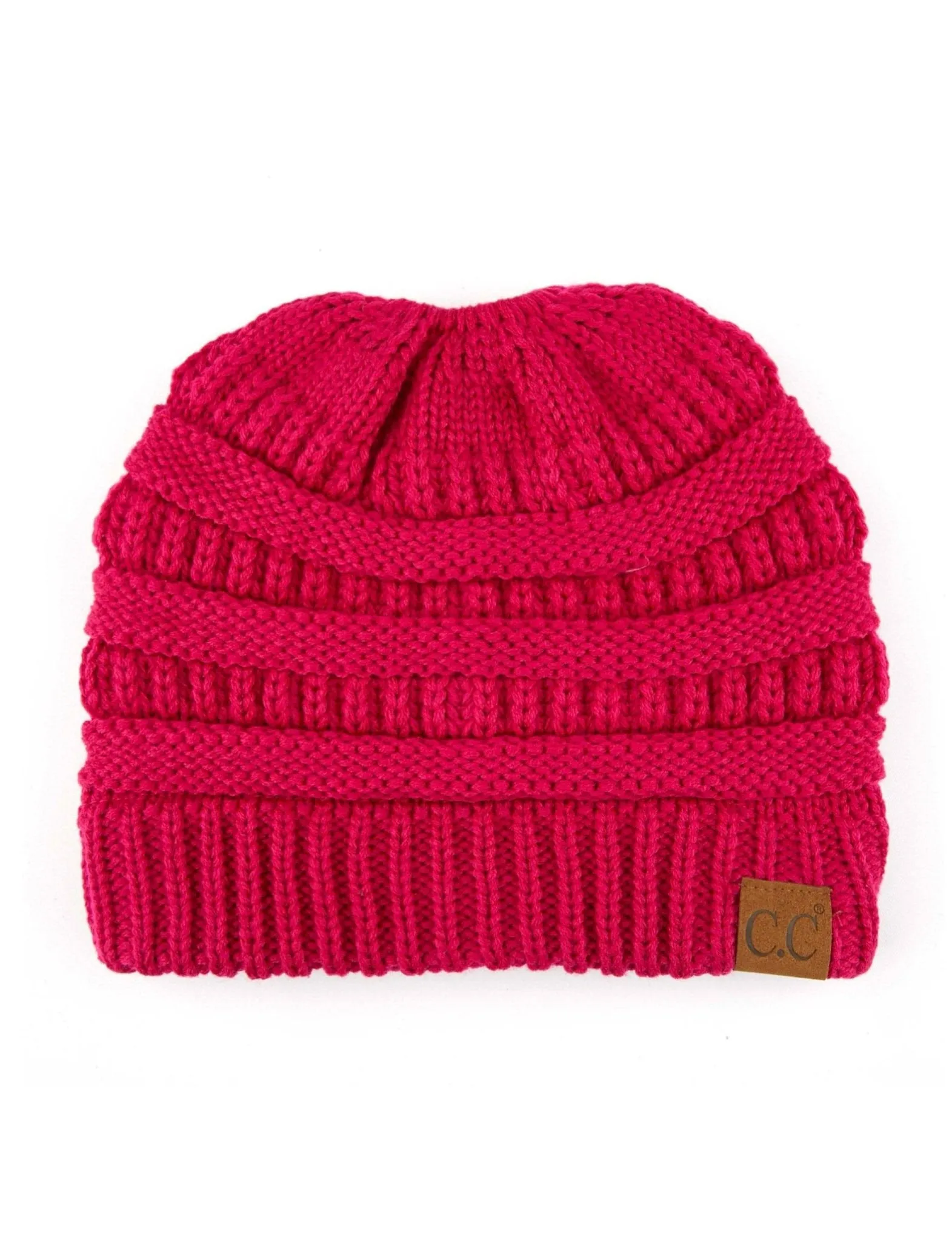 CC Messy Bun Adults Teen Size Ponytail Beanies Hats