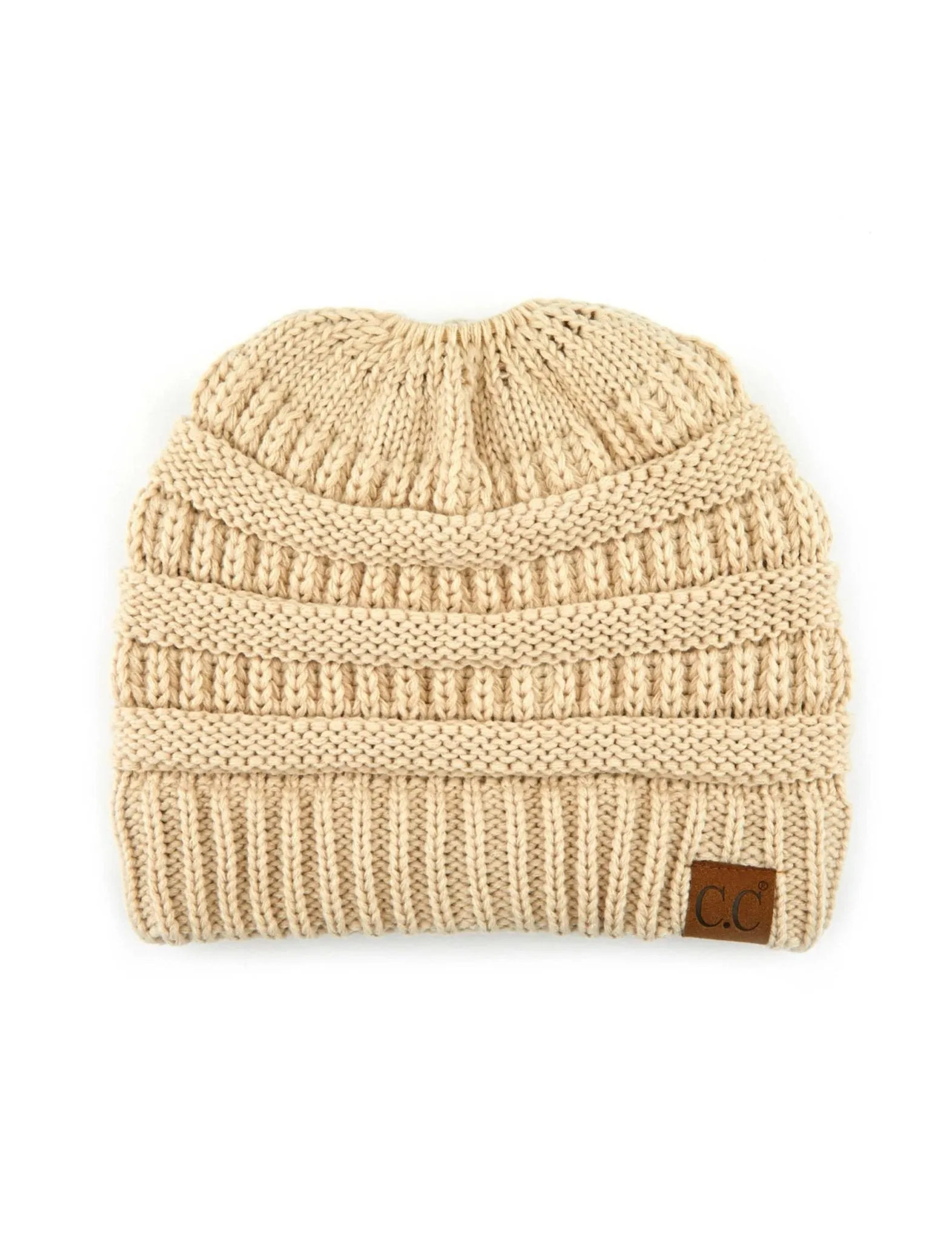 CC Messy Bun Adults Teen Size Ponytail Beanies Hats