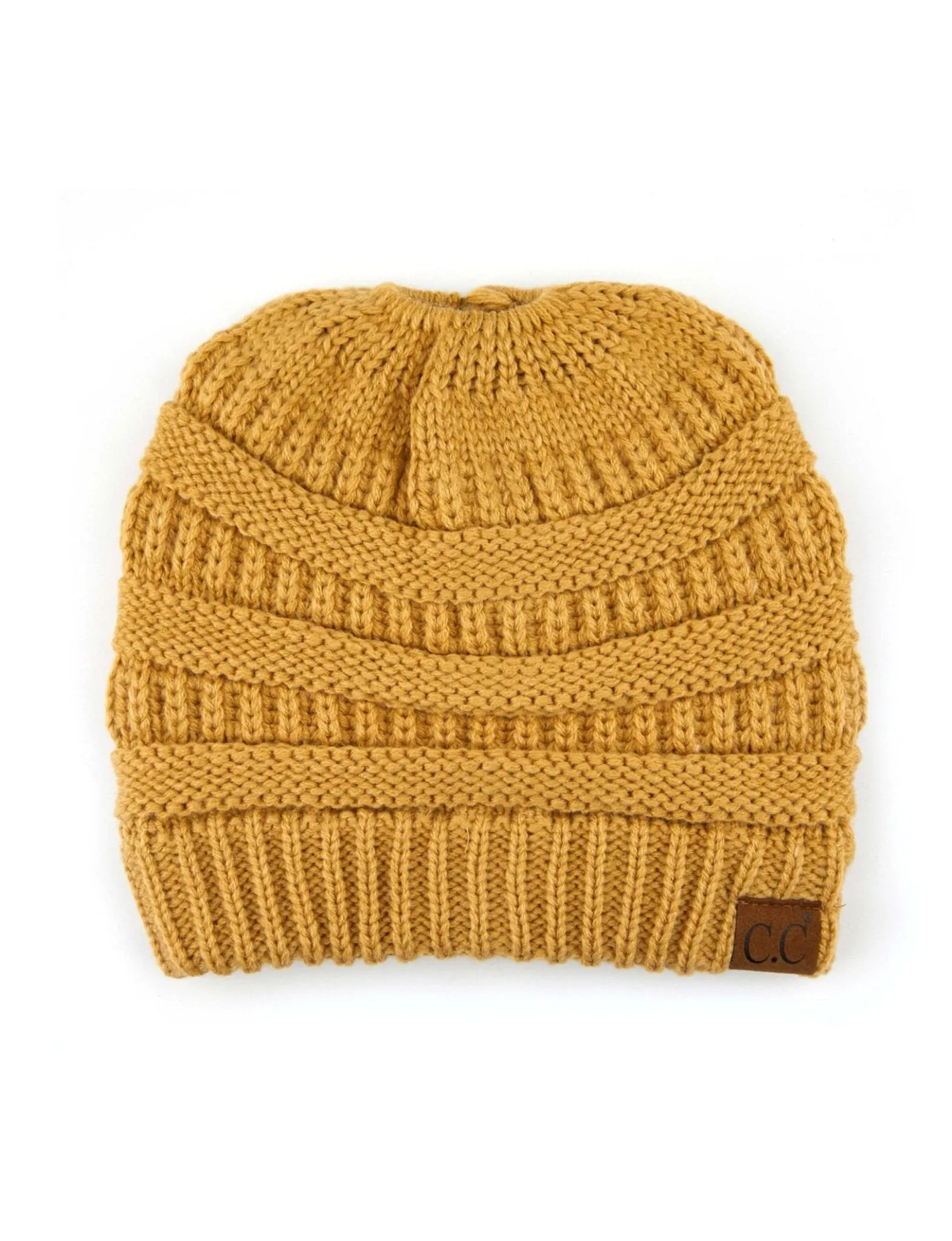 CC Messy Bun Adults Teen Size Ponytail Beanies Hats