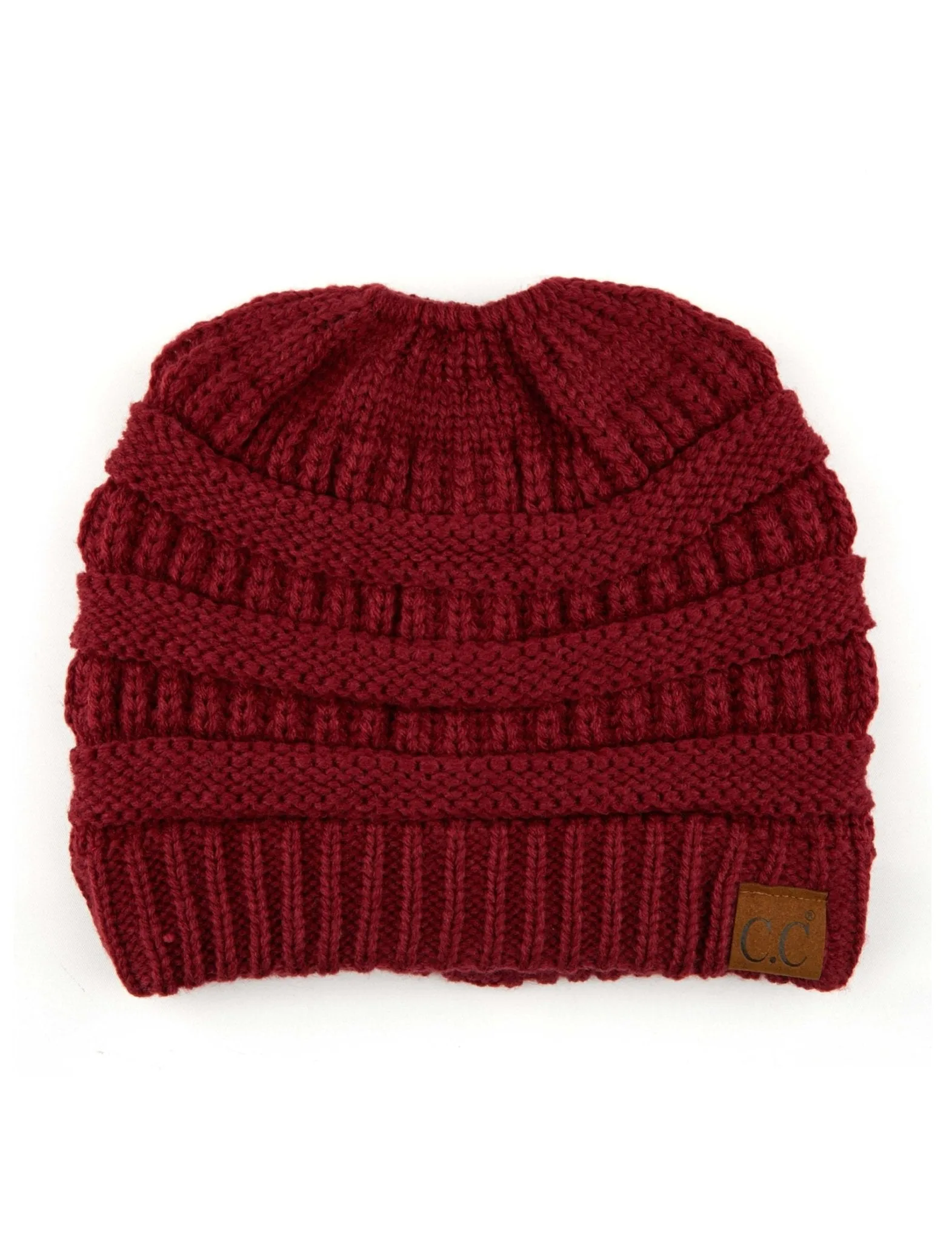 CC Messy Bun Adults Teen Size Ponytail Beanies Hats