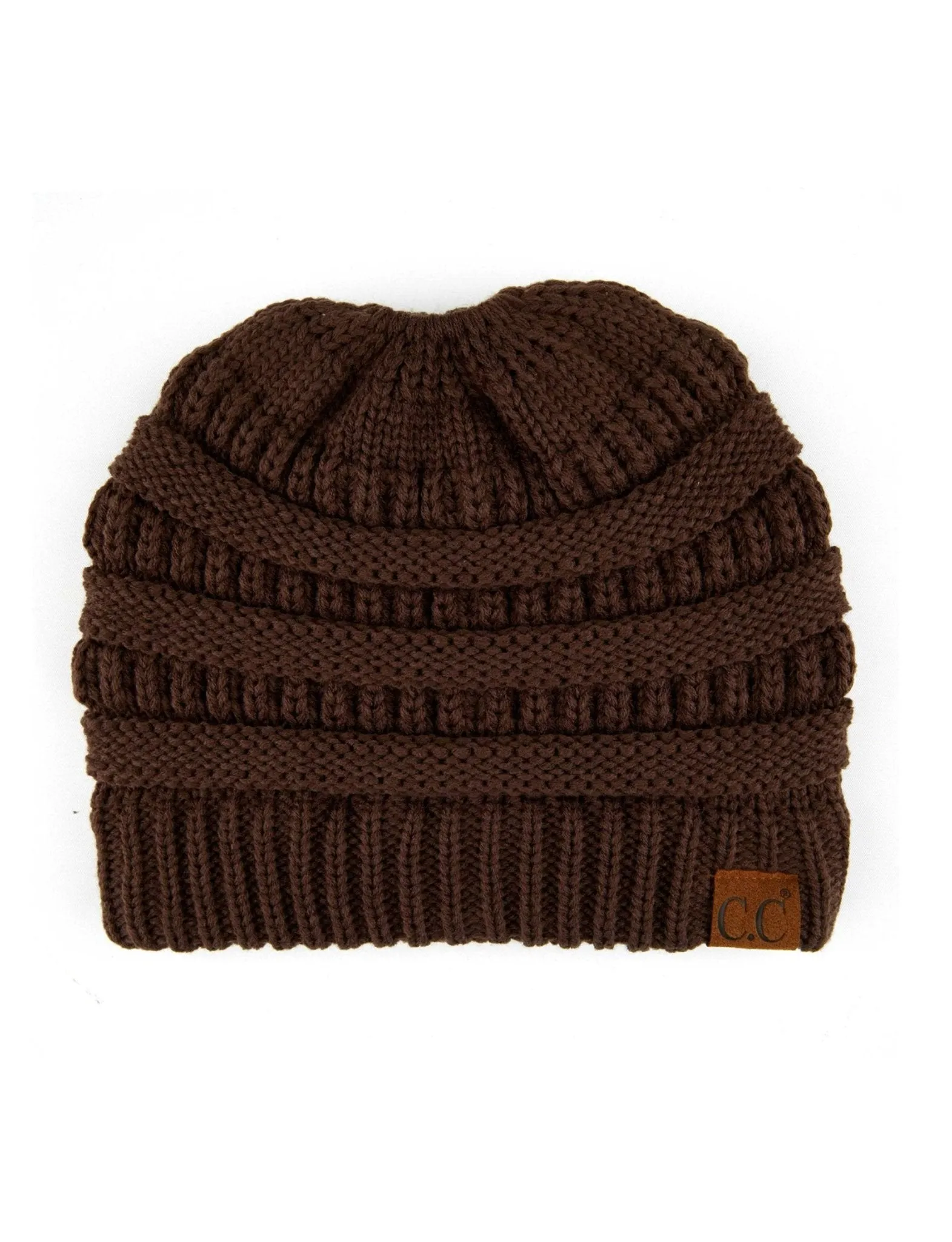 CC Messy Bun Adults Teen Size Ponytail Beanies Hats