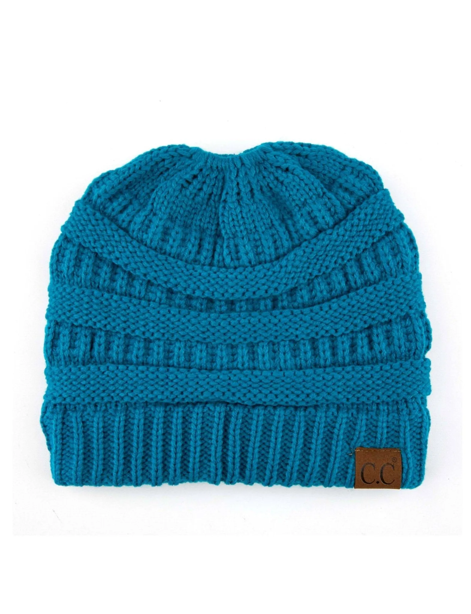 CC Messy Bun Adults Teen Size Ponytail Beanies Hats