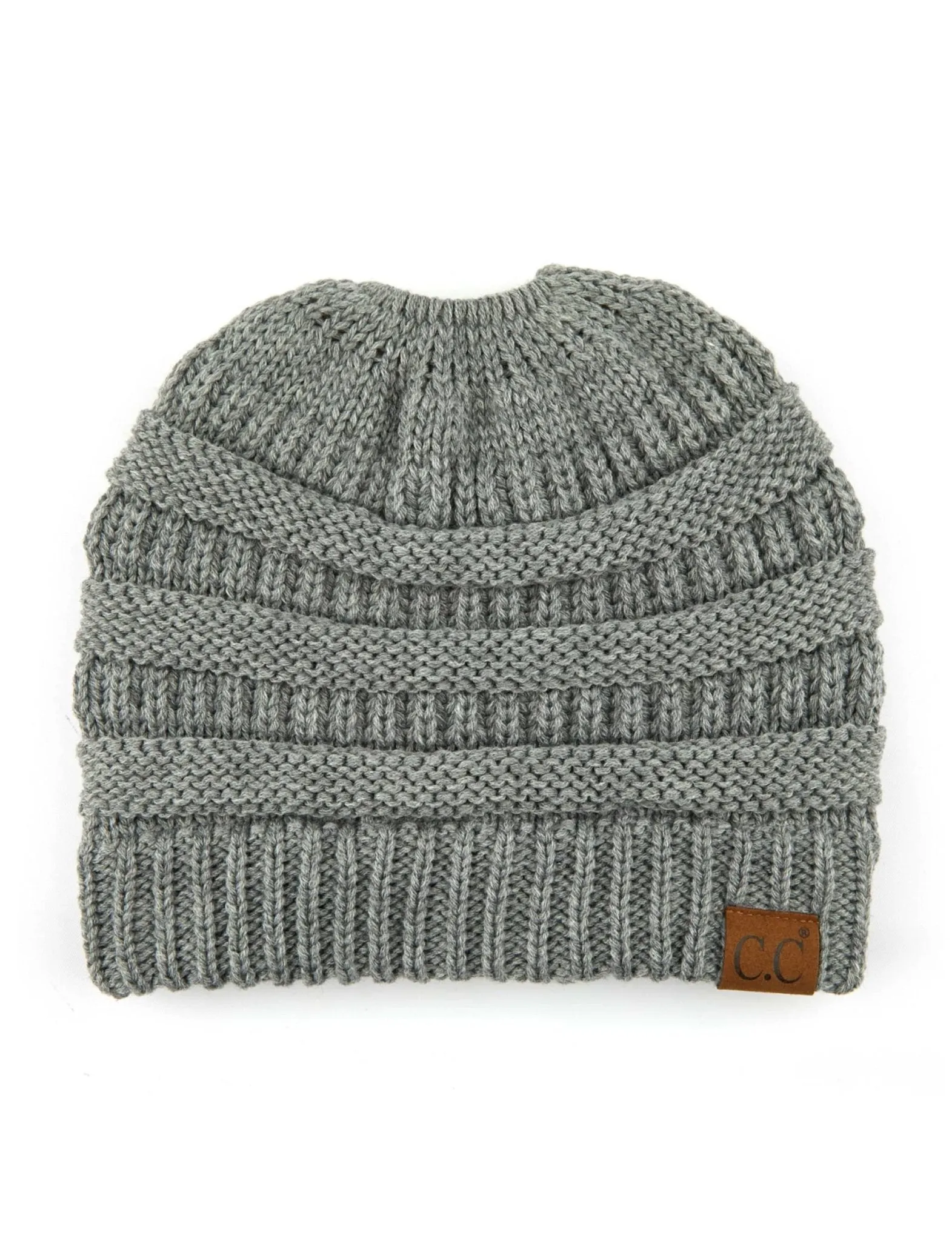 CC Messy Bun Adults Teen Size Ponytail Beanies Hats