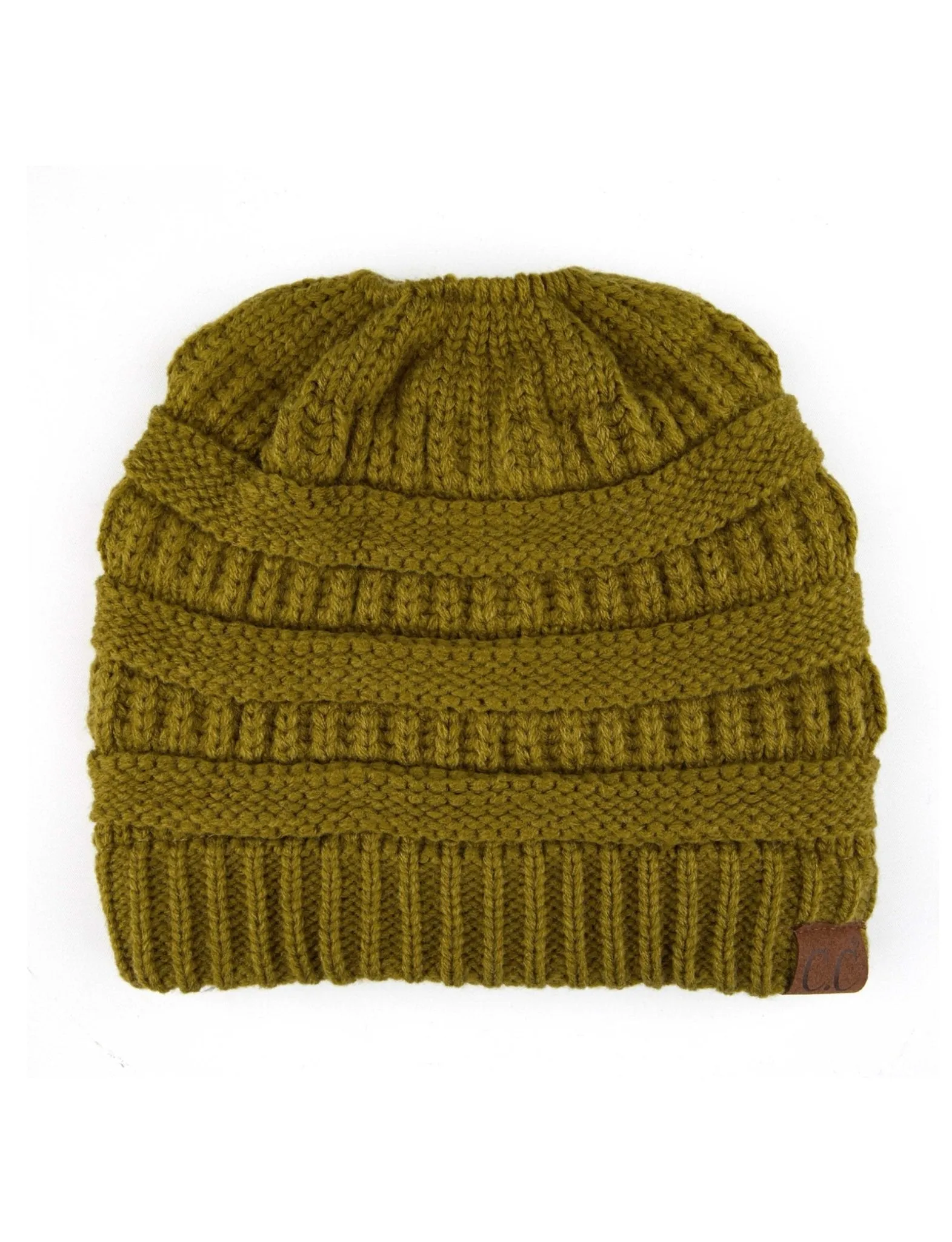 CC Messy Bun Adults Teen Size Ponytail Beanies Hats