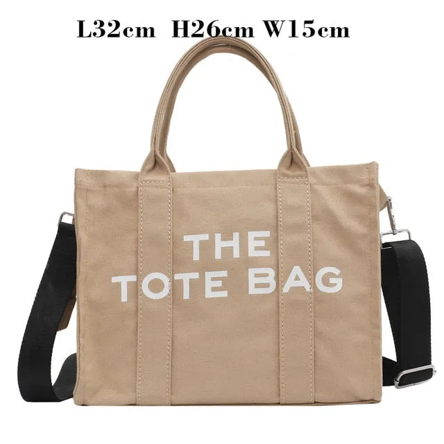 Christmas Gift Luxury Brand Designer Handbag for Women Canvas Shopper Bag Female Tote Hand Bags Long Strap Purse Summer Work New Fashion 2021