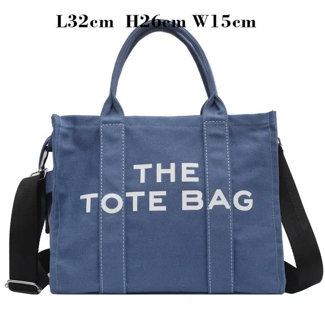 Christmas Gift Luxury Brand Designer Handbag for Women Canvas Shopper Bag Female Tote Hand Bags Long Strap Purse Summer Work New Fashion 2021