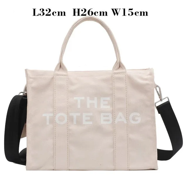 Christmas Gift Luxury Brand Designer Handbag for Women Canvas Shopper Bag Female Tote Hand Bags Long Strap Purse Summer Work New Fashion 2021