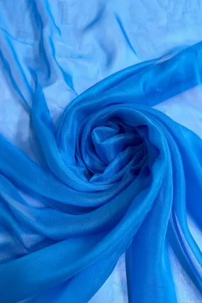 Diva Blue Silk Chiffon