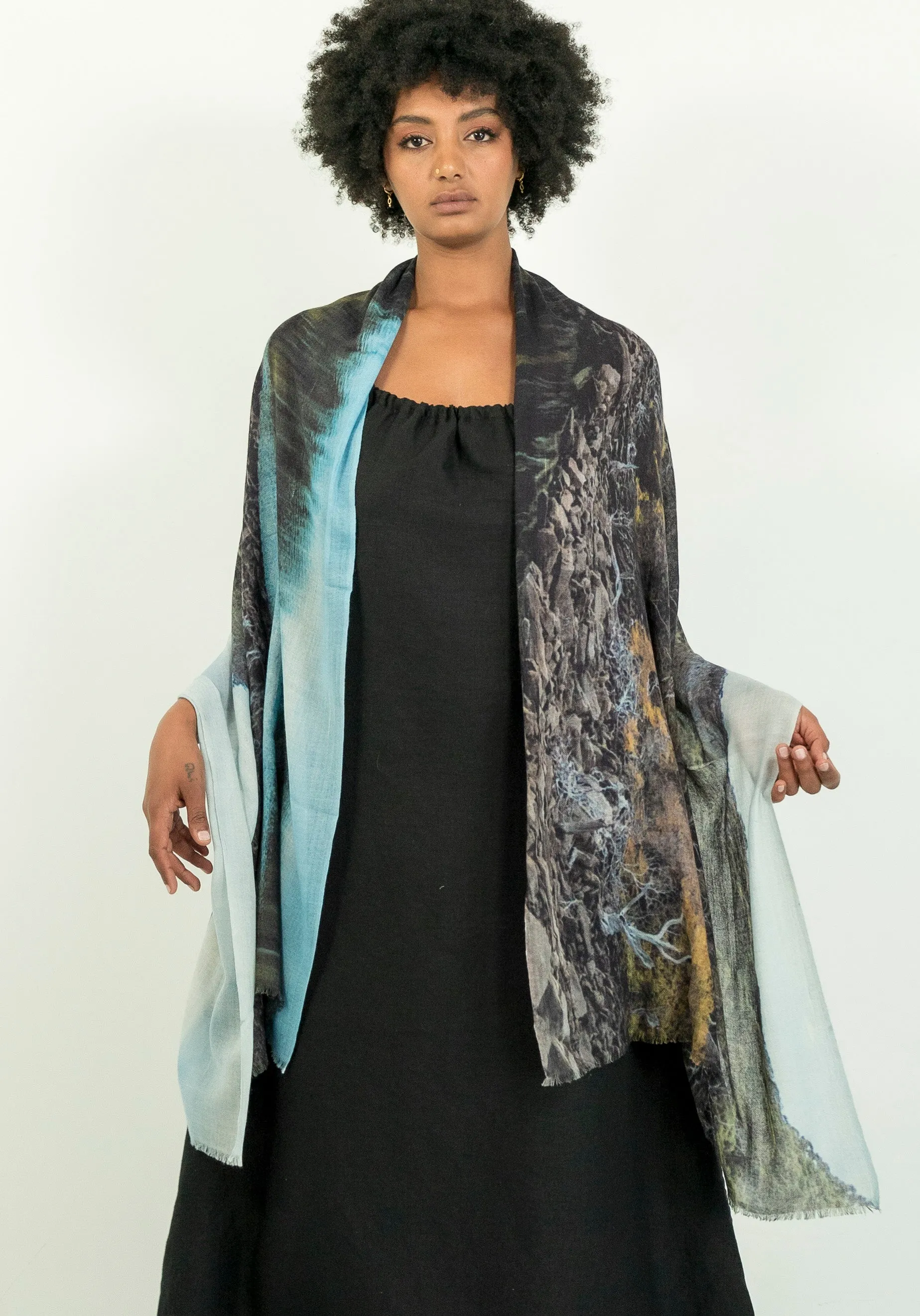 FAGUS ON FENTON WOOL & SILK SCARF