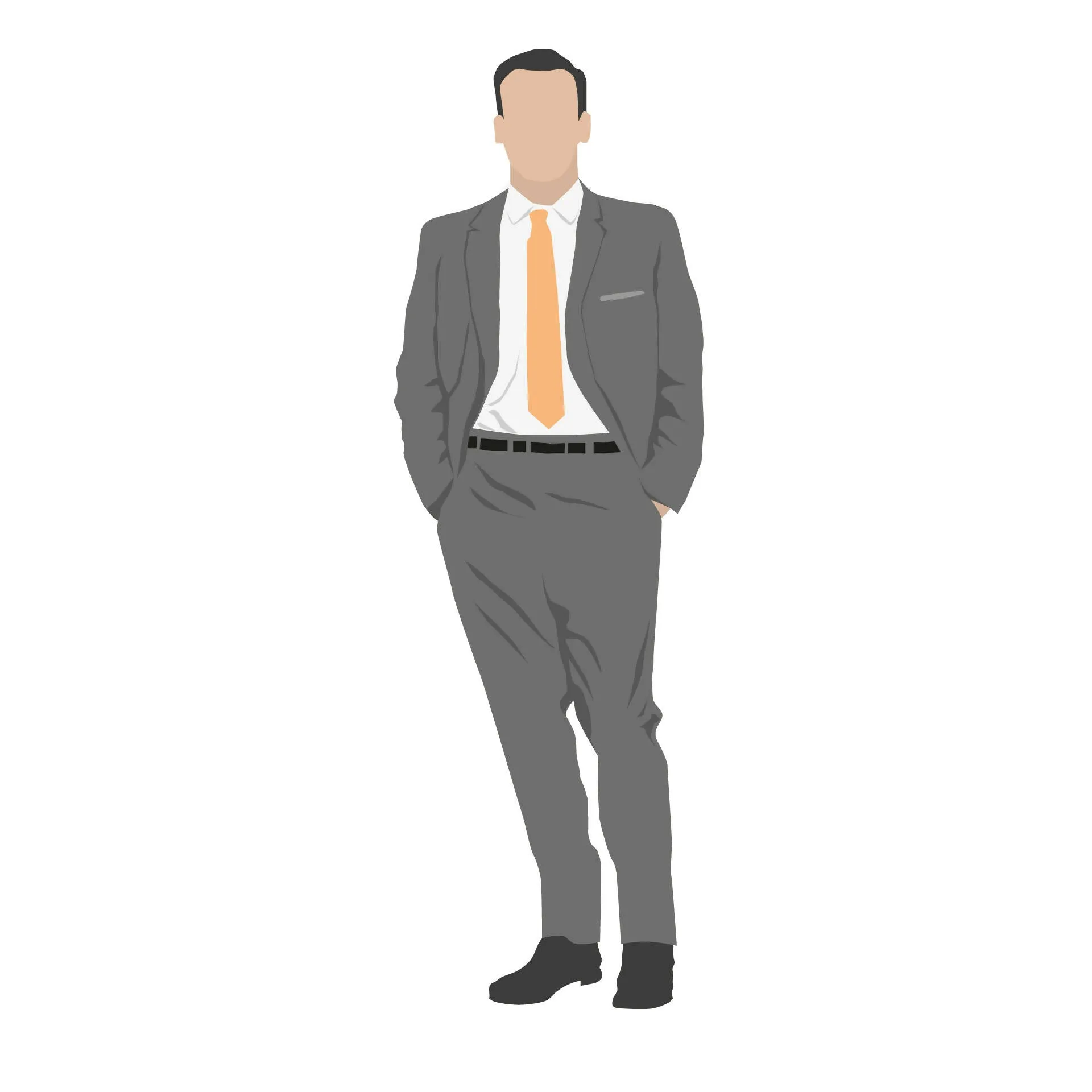 Flat Vector 1950s Ad Men