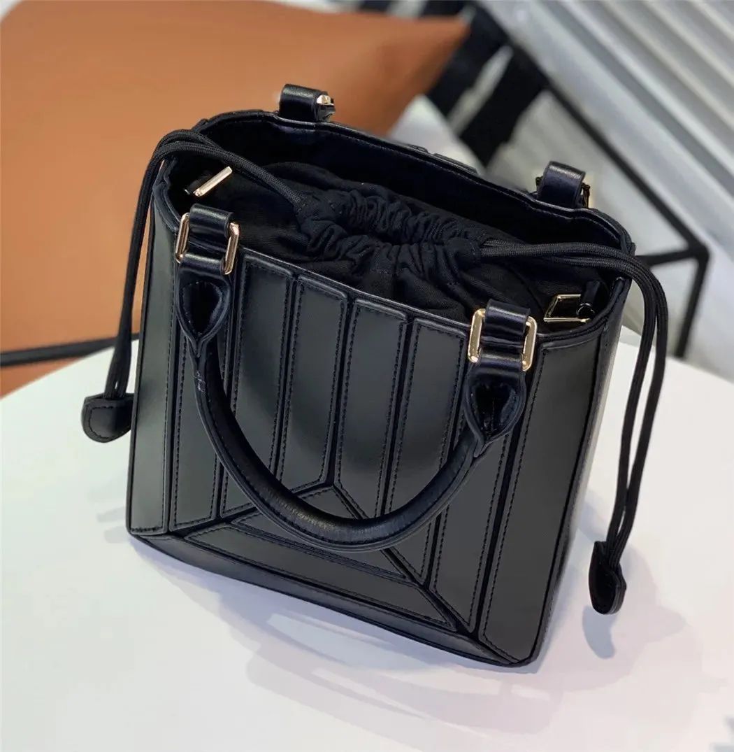 Panelled small handbag