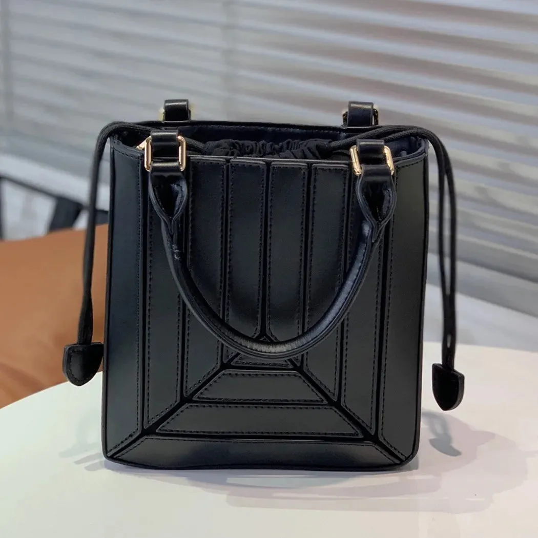 Panelled small handbag