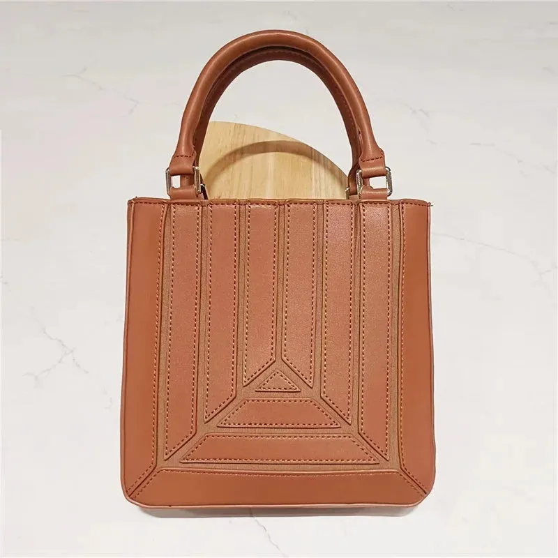 Panelled small handbag