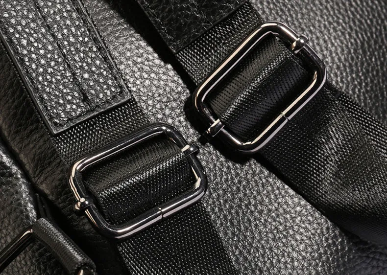 Stylish Womens Black Leather Backpack Bag Ladies Rucksack