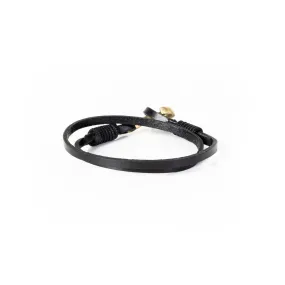 The Bronze Anchor Double Wrap Leather Bracelet