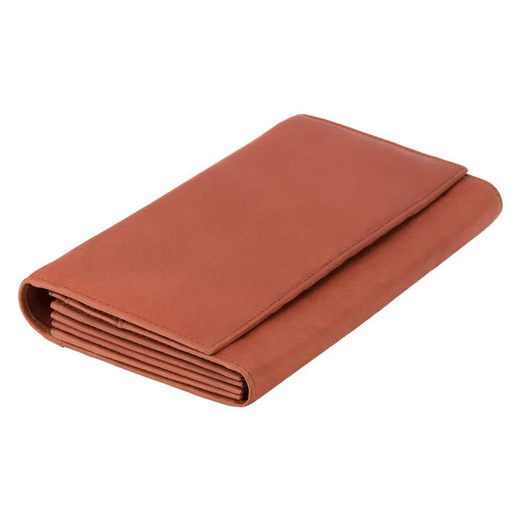 Visconti Brown Leather Clutch Bag