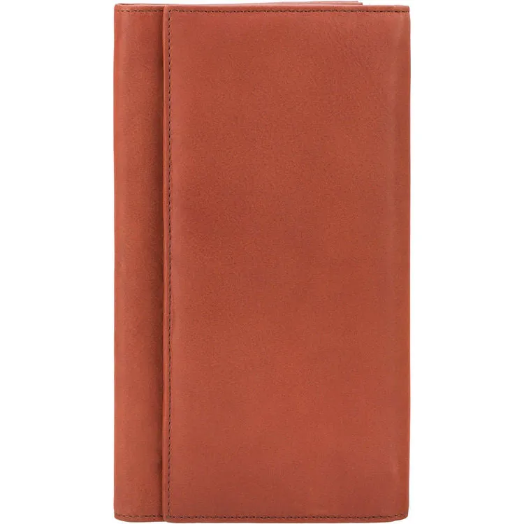 Visconti Brown Leather Clutch Bag