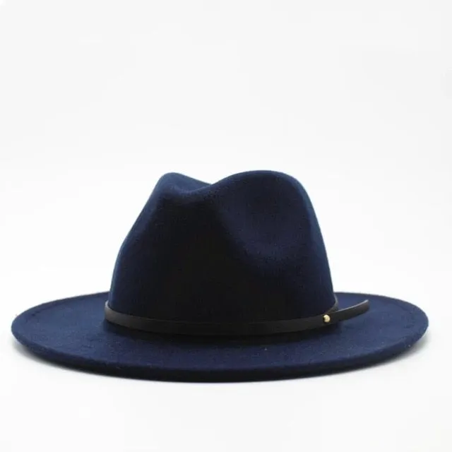 Wide Brim Ladies Trilby Chapeu Feminino Hats