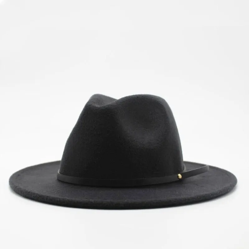 Wide Brim Ladies Trilby Chapeu Feminino Hats